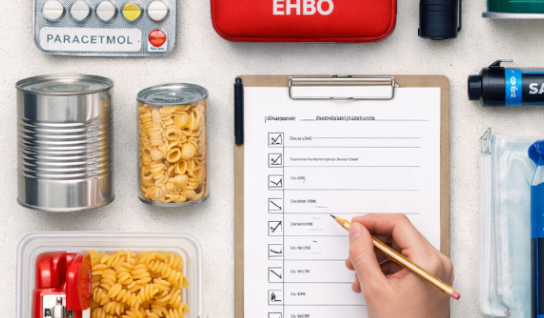 Overzicht van items voor de Noodpakket Samensteller